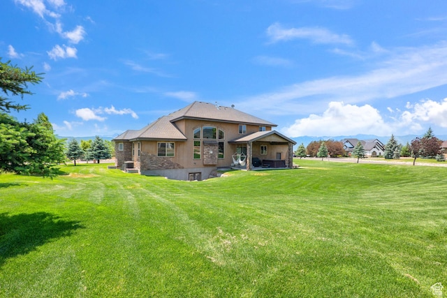 1865 S 3350 E, Heber City, UT 84032 - back of house with a yard and stucco siding