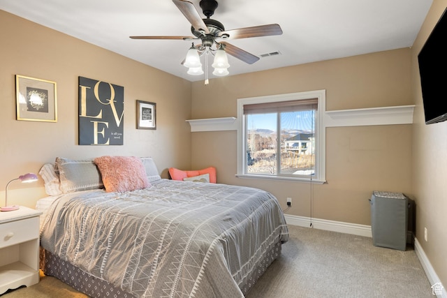 1865 S 3350 E, Heber City, UT 84032 - bedroom featuring carpet and ceiling fan