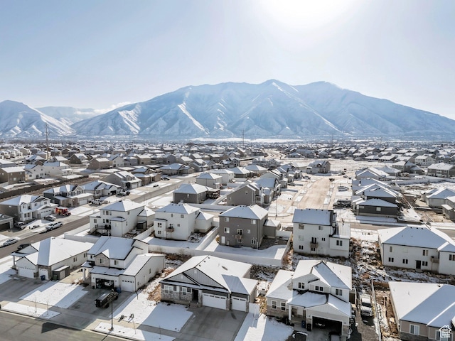 1186 N Buckboard Ln, Spanish Fork, UT 84660 - drone / aerial view featuring a mountain view and a residential view