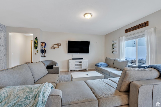 1186 N Buckboard Ln, Spanish Fork, UT 84660 - living area featuring baseboards and wood finished floors