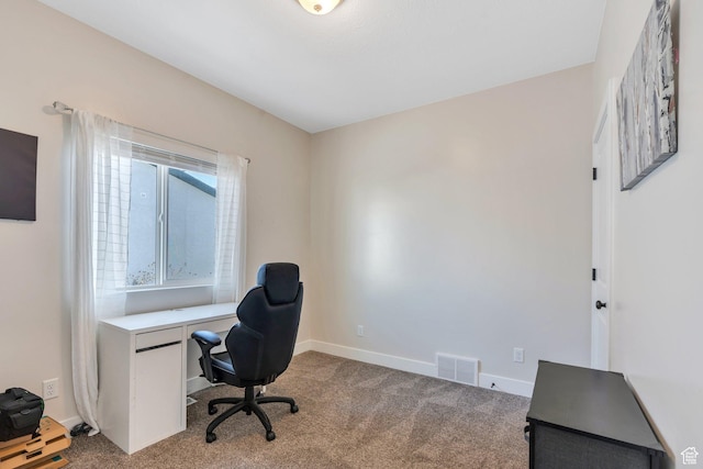 1186 N Buckboard Ln, Spanish Fork, UT 84660 - office area featuring visible vents, baseboards, and carpet floors