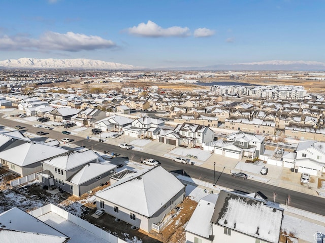 1186 N Buckboard Ln, Spanish Fork, UT 84660 - aerial view with a mountain view and a residential view