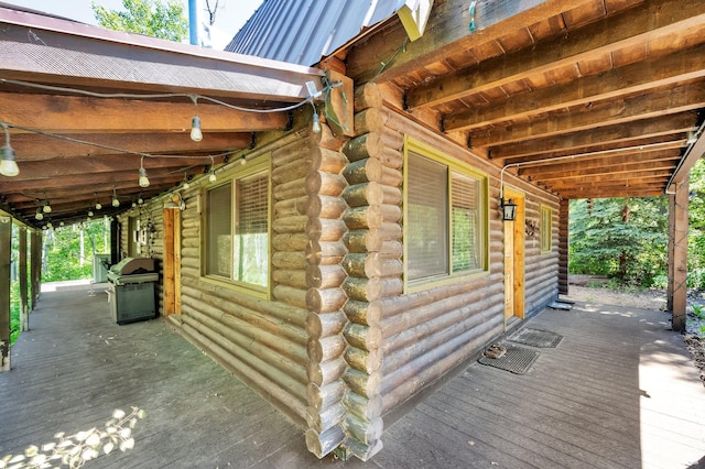 2821 S Deer Run Rd Unit 1011C, Heber City, UT 84032 - wooden terrace featuring a grill