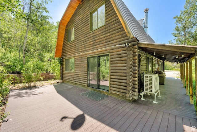 2821 S Deer Run Rd Unit 1011C, Heber City, UT 84032 - wooden deck with ac unit