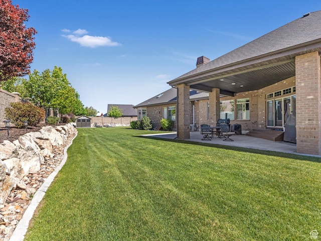 14738 S Currant Creek Cir W, Bluffdale, UT 84065 - view of yard with a patio area
