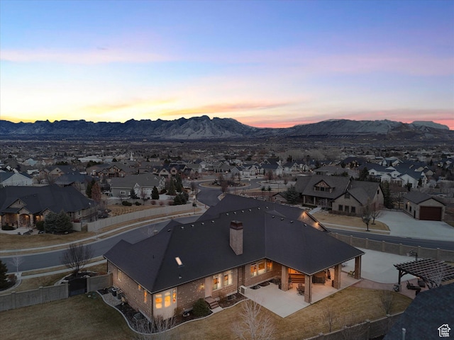 14738 S Currant Creek Cir W, Bluffdale, UT 84065 - aerial view of residential area with a mountainous background