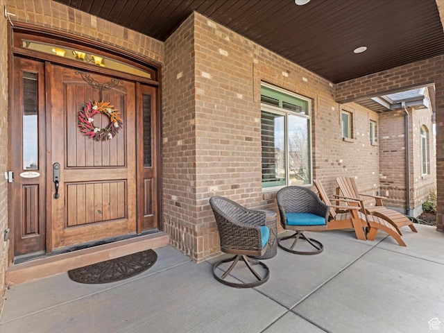 14738 S Currant Creek Cir W, Bluffdale, UT 84065 - entrance to property featuring covered porch and brick siding
