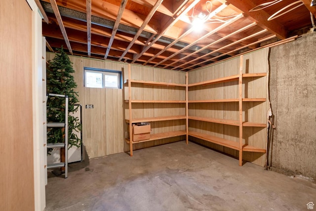 view of basement