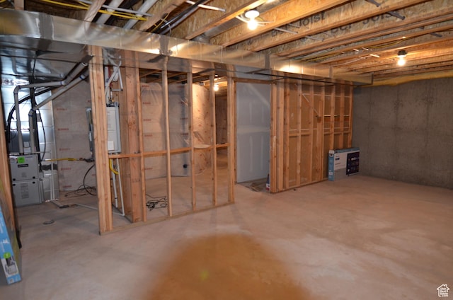 5289 W Van Dyne Ln, Herriman, UT 84096 - unfinished below grade area featuring heating unit