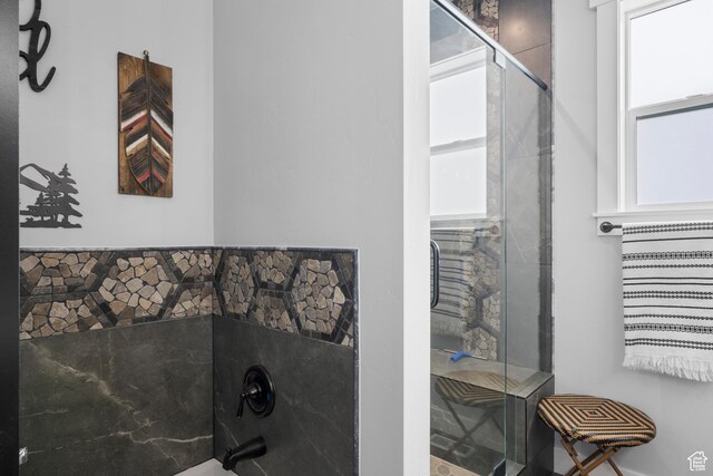 3278 S Serviceberry Dr Unit 18, Garden City, UT 84028 - bathroom with tiled shower and a bath