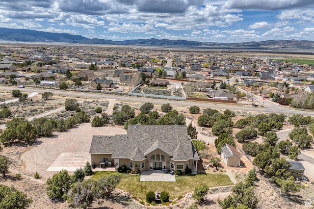 1015 S Westview Dr, Cedar City, UT 84720 - aerial view of residential area with a mountain backdrop