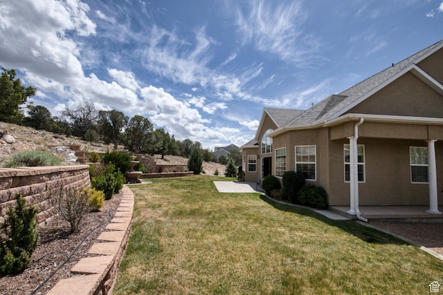 1015 S Westview Dr, Cedar City, UT 84720 - view of green lawn featuring a patio