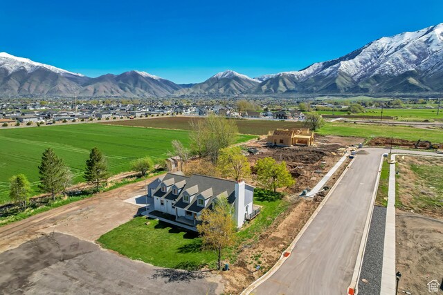 property view of mountains featuring a rural view