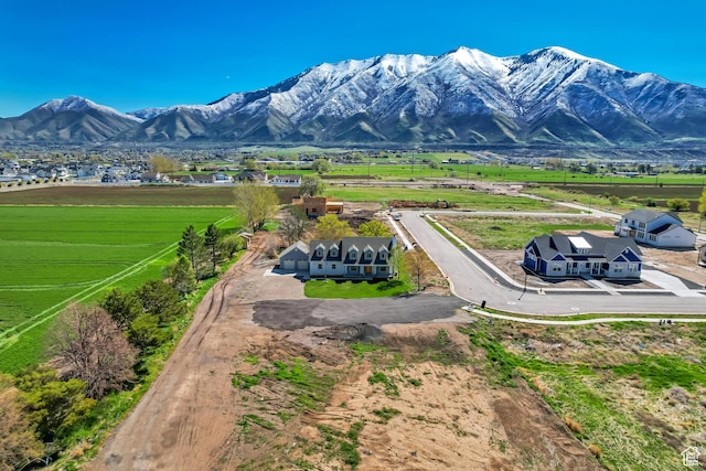 property view of mountains with a rural view