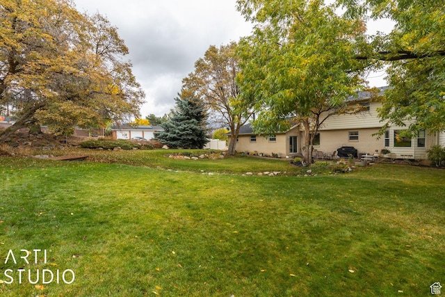 view of yard