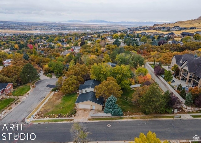 birds eye view of property featuring a residential view