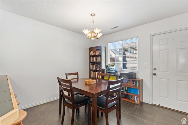 1322 E 6175 S, South Ogden, UT 84405 - dining area featuring tile patterned floors and a chandelier