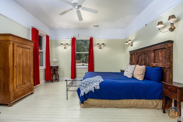 197 N 200 W, Kanab, UT 84741 - bedroom featuring a ceiling fan and hardwood / wood-style floors
