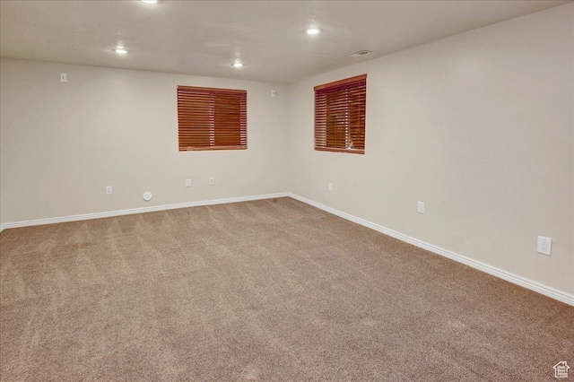 5772 Oakwood Dr, South Ogden, UT 84405 - carpeted spare room featuring recessed lighting and baseboards