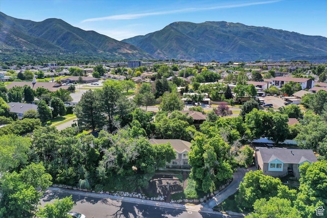 5772 Oakwood Dr, South Ogden, UT 84405 - aerial perspective of suburban area featuring a mountain backdrop
