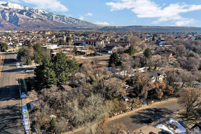 mountain view with a residential view