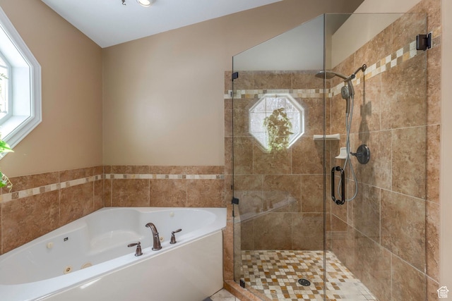 161 W Swiss Farm Way Unit 9, Midway, UT 84049 - full bathroom with a stall shower, a healthy amount of sunlight, and a bath