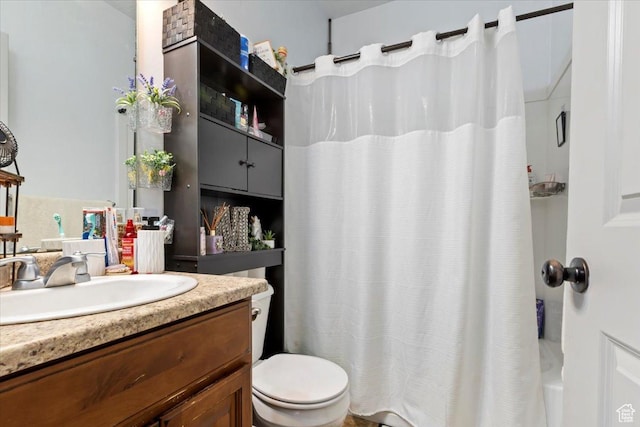 3635 E Clear Rock Rd Unit 4, Eagle Mountain, UT 84005 - full bathroom with vanity, shower / bath combination with curtain, and toilet