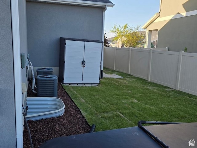 5663 W Yukon Park Ln S, Herriman, UT 84096 - view of yard with central air condition unit