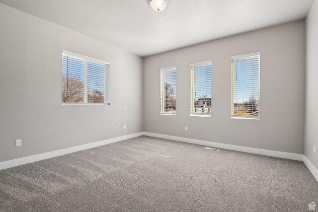 1722 W Shade Ln, Riverton, UT 84065 - empty room with visible vents, carpet floors, and baseboards