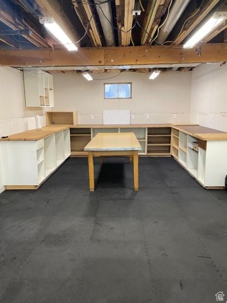 view of basement