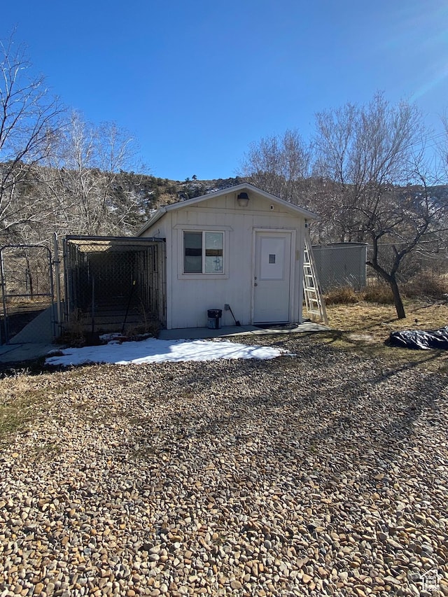 view of outbuilding with an outdoor structure
