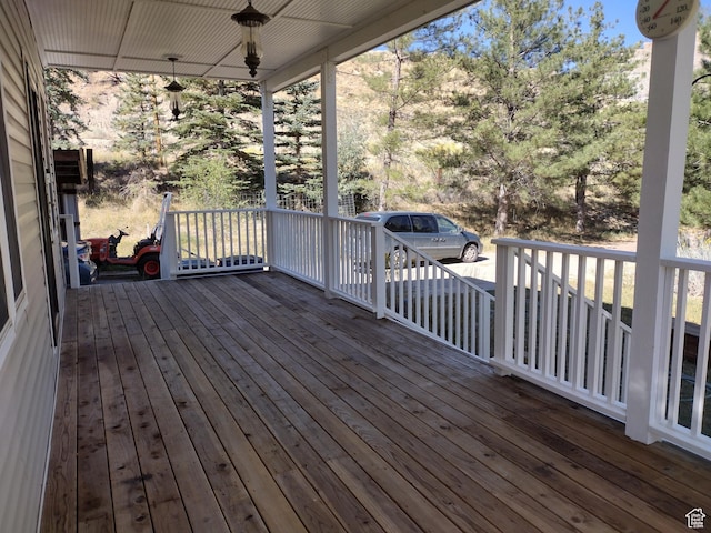 view of deck