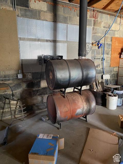 utility room with heating fuel