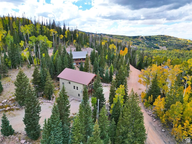 161 N Irish Trl, Brian Head, UT 84719 - drone / aerial view with a wooded view