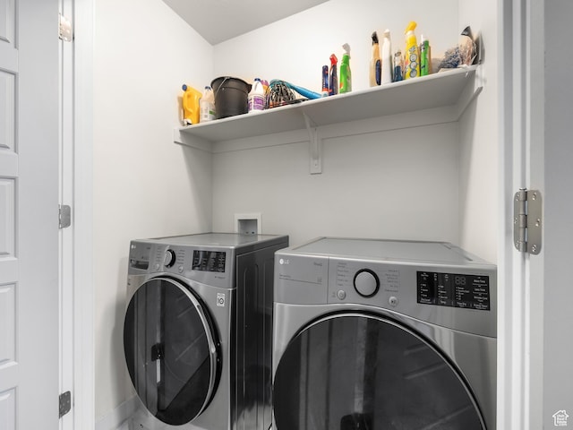 6119 N White Rock Rd, Eagle Mountain, UT 84005 - laundry area with laundry area and washing machine and dryer
