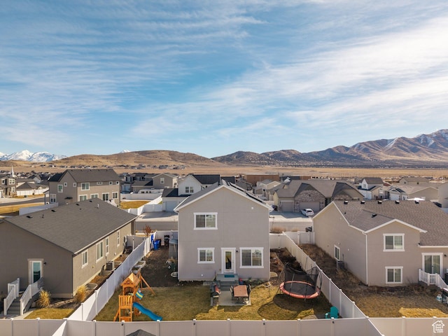 6119 N White Rock Rd, Eagle Mountain, UT 84005 - view of mountain feature with a residential view