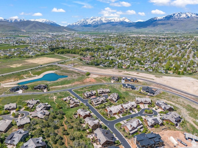 292 N Abajo Peak Way, Heber City, UT 84032 - aerial view of property's location with a water and mountain view and nearby suburban area