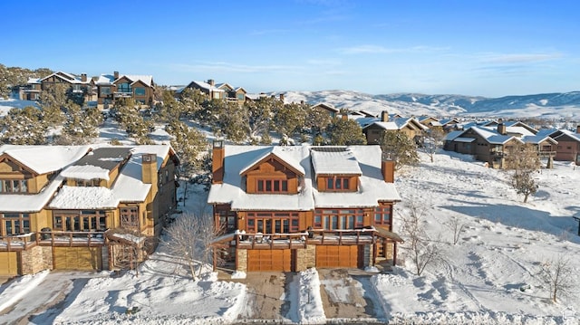 292 N Abajo Peak Way, Heber City, UT 84032 - snowy aerial view featuring a residential view