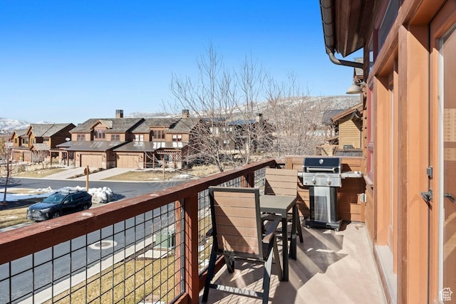 292 N Abajo Peak Way, Heber City, UT 84032 - balcony with area for grilling and a residential view