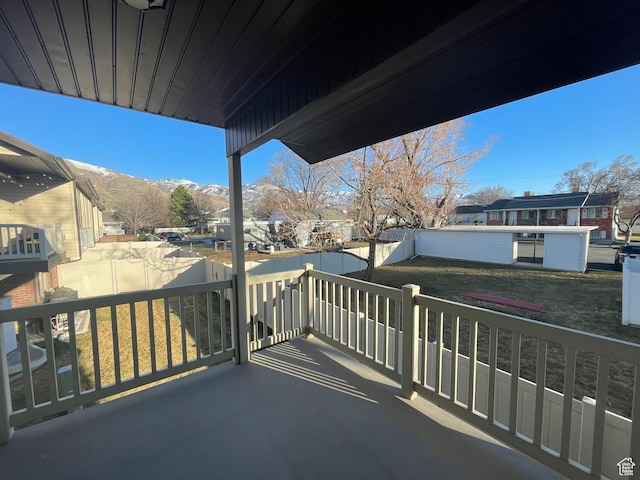 225 W Lyman Ln, Bountiful, UT 84010 - balcony with a mountain view and a residential view