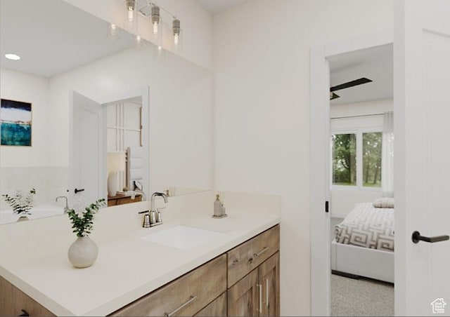 2686 S 2430 W Unit 101, Syracuse, UT 84075 - full bathroom with vanity, a bath, and connected bathroom