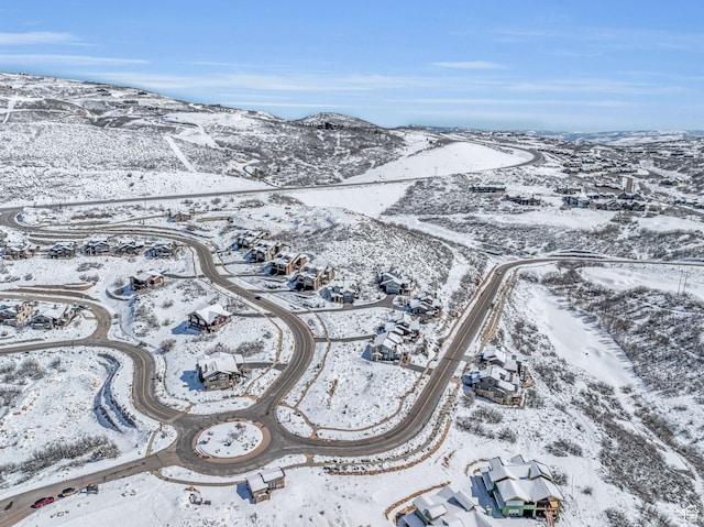 10740 N Hideout Trl, Hideout, UT 84036 - snowy aerial view featuring a mountain view