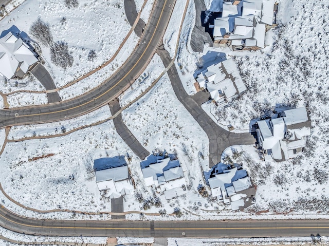10740 N Hideout Trl, Hideout, UT 84036 - snowy aerial view featuring a residential view