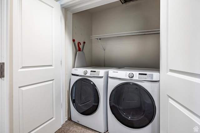 5 S 500 W Unit 908, Salt Lake City, UT 84101 - laundry room featuring washer and clothes dryer and laundry area
