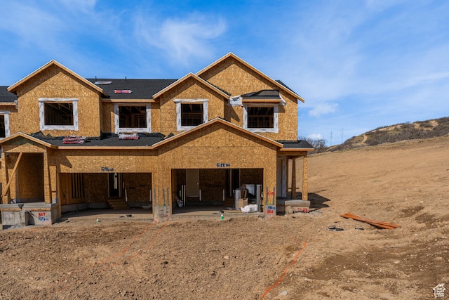 property under construction with a mountain view