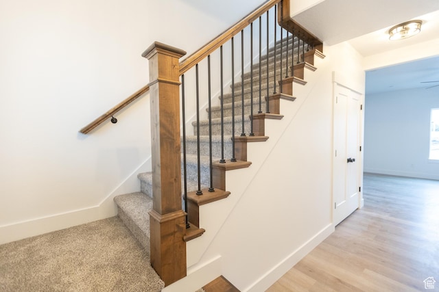 1183 S 1335 E Unit 76, Garland, UT 84312 - stairway with baseboards and wood finished floors