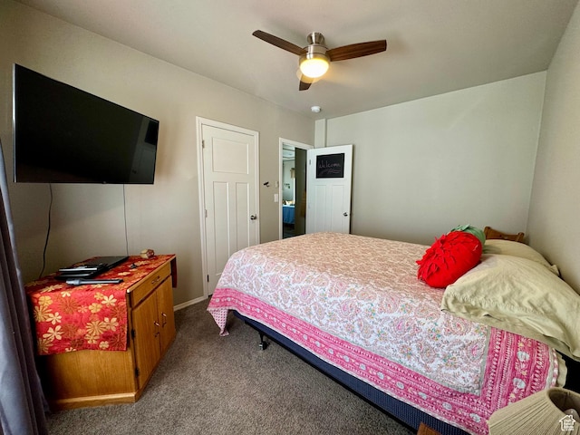 924 E Breeze Way Unit 106, Garden City, UT 84028 - bedroom with carpet flooring and a ceiling fan