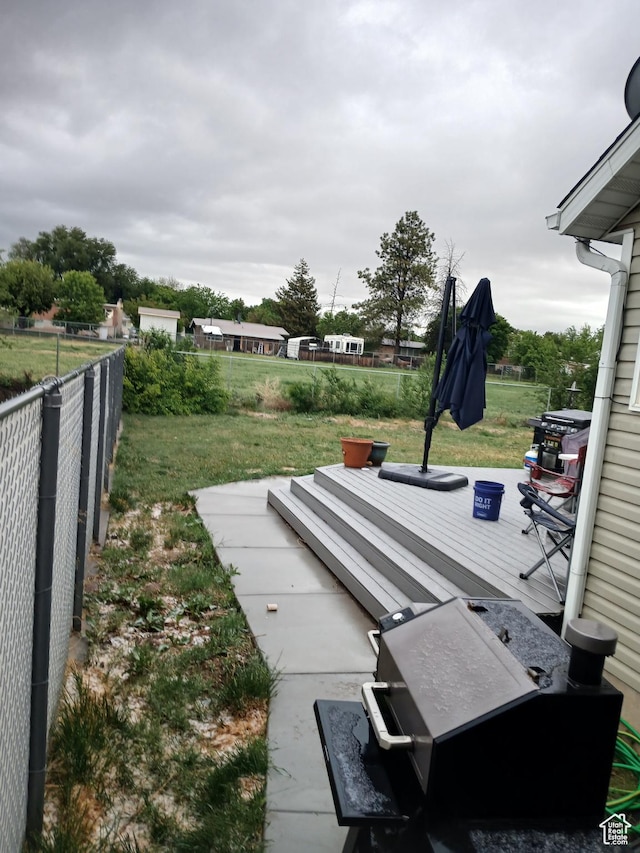 2144 N 750 W, Clinton, UT 84015 - view of patio featuring a deck
