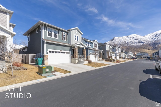 4672 W Tulip N, Cedar Hills, UT 84062 - view of street with a mountain view and a residential view