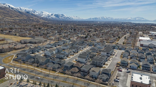 4672 W Tulip N, Cedar Hills, UT 84062 - aerial view with a mountain view and a residential view